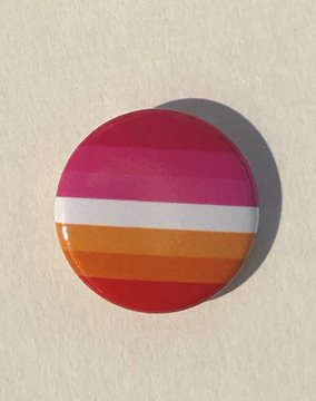 Bild von Button Lesbian Flag von Rauschkomplex