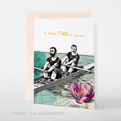 Bild von It takes TWO to tandem - Grusskarte von pabuku