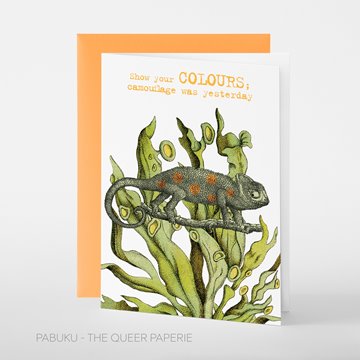 Bild von Show your COLOURS - Grusskarte von pabuku