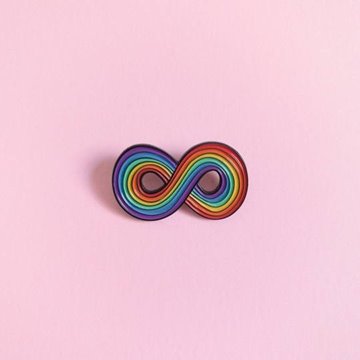Bild von Pin Infinity Rainbow