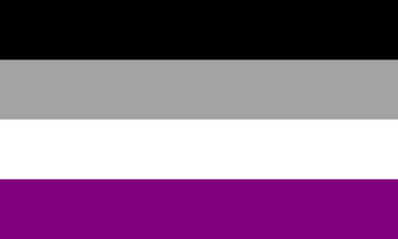 Image de Aufkleber Asexuell-Flagge