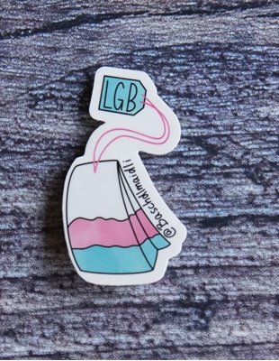 Bild von Sticker LGBTea Teabag von Baschdlmaidli