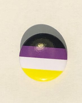 Bild von Button Non-Binary Flag von Rauschkomplex