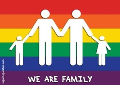 Bild von Aufkleber We are Family  - Gay