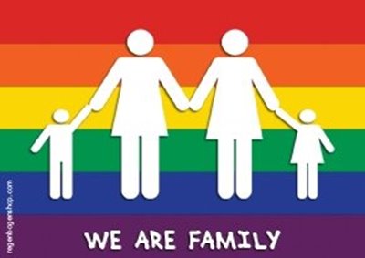 Bild von Aufkleber We are Family  - Lesben