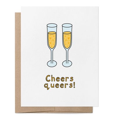 Image sur Cheers Queers - That Queer Card