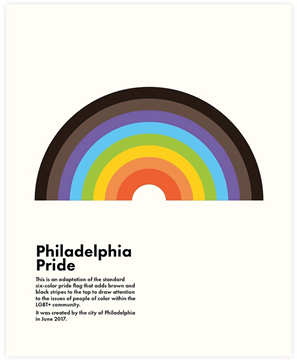 Bild von Print Philadelphia Pride Rainbow