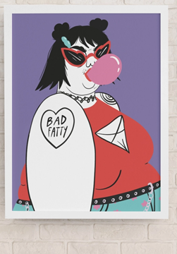 Bild von Print "Bad Fatty"